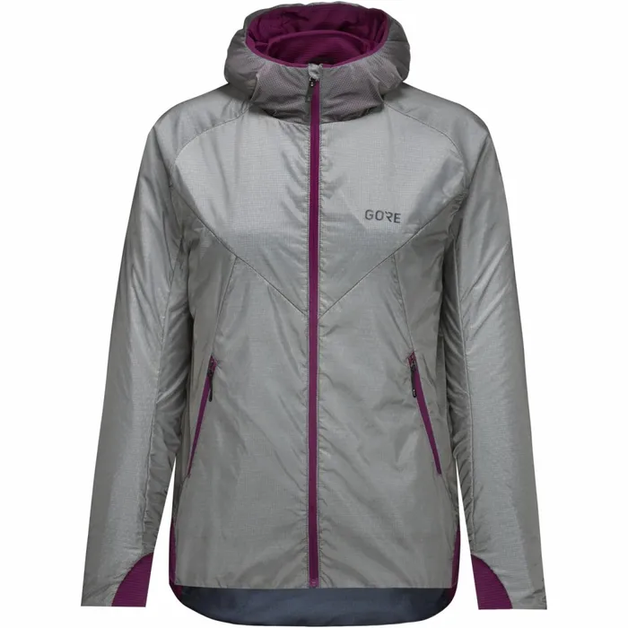 Jackets Women GOREWEAR R5 WINDSTOPPER Insulated Jacket Womens Lab Grayprocess Purple