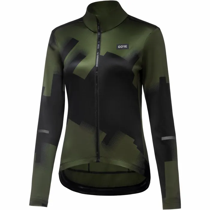 Jerseys and Shirts Women GOREWEAR Progress Thermo Jersey Womens Utility Green
