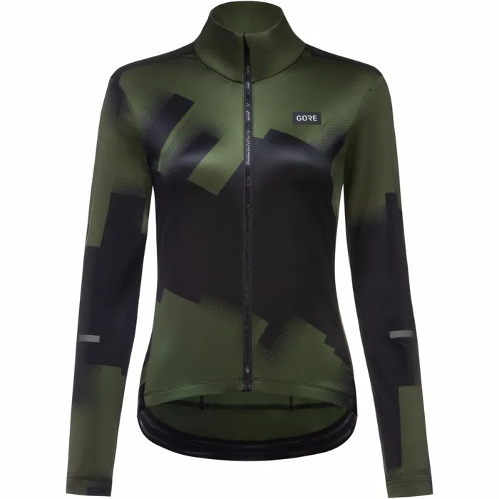 Jerseys and Shirts Women GOREWEAR Progress Thermo Jersey Womens Utility Green