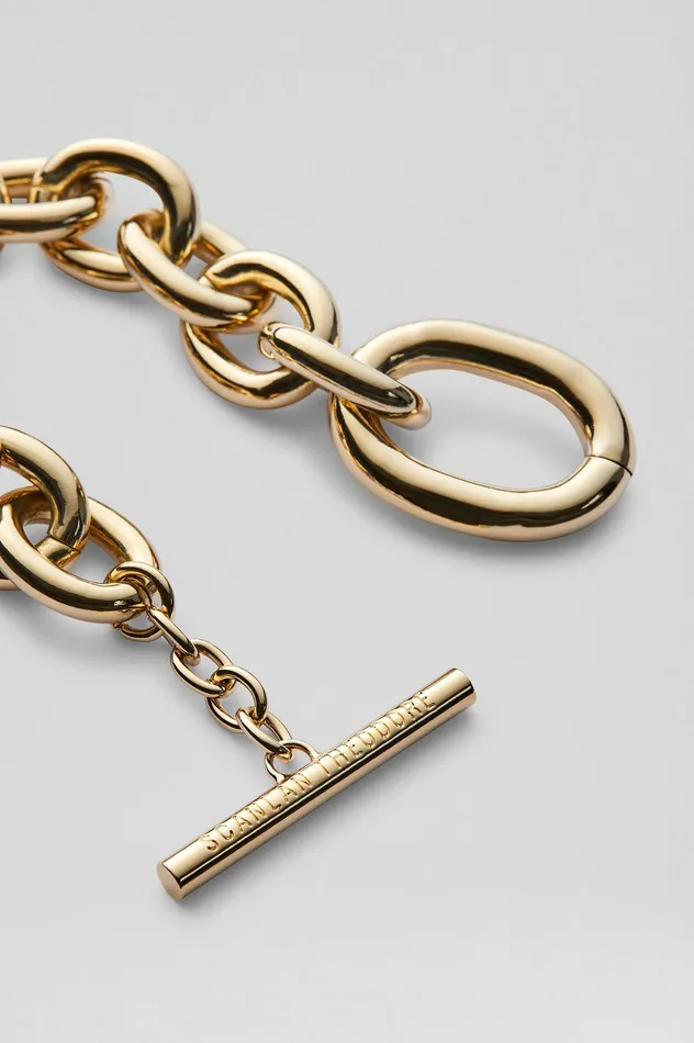 Jewelry Scanlan Theodore Women OVAL LINK CHAIN BRACELET LIGHTGOLD