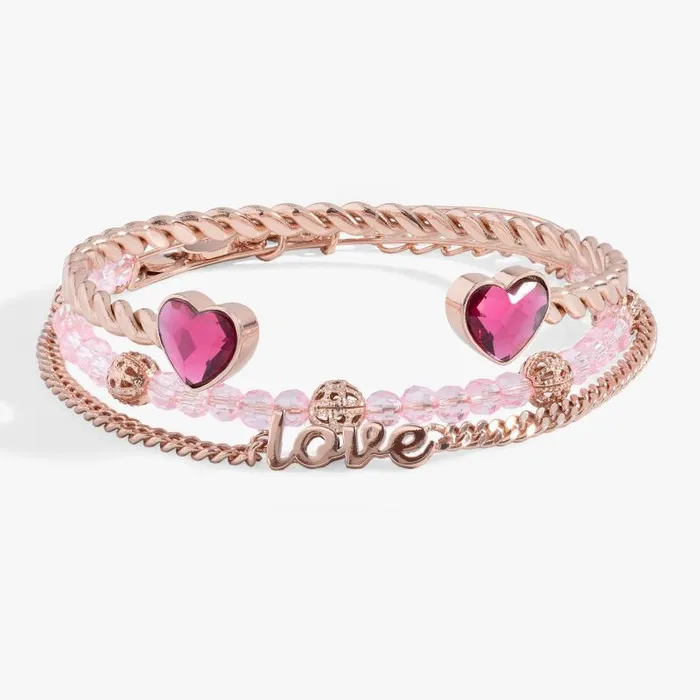 Jewelry Sets Women Alex And Ani Love Bracelet Set Of 3 Rose Gold