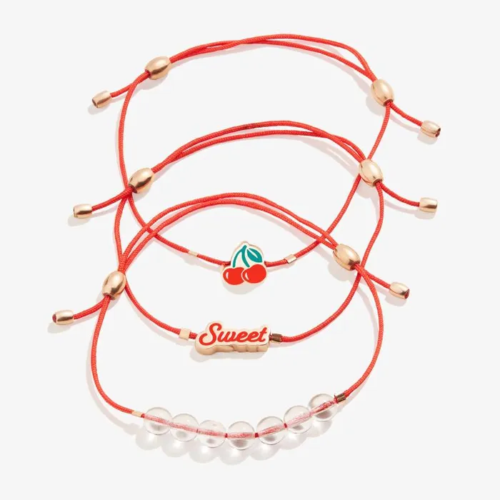 Jewelry Sets Women Alex And Ani So Sweet Cherry Cord Bracelets Set Of 3 Shiny Rose Gold Jewelry Sets Women Alex And Ani So Sweet Cherry Cord Bracelets Set Of 3 Shiny Rose Gold