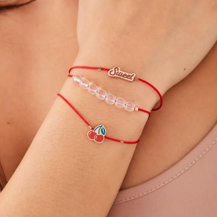 Jewelry Sets Women Alex And Ani So Sweet Cherry Cord Bracelets Set Of 3 Shiny Rose Gold