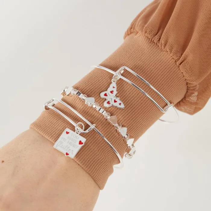 Jewelry Sets Women Alex And Ani You Make My Heart Flutter039 Charm Bangle Set Of 3 Silver