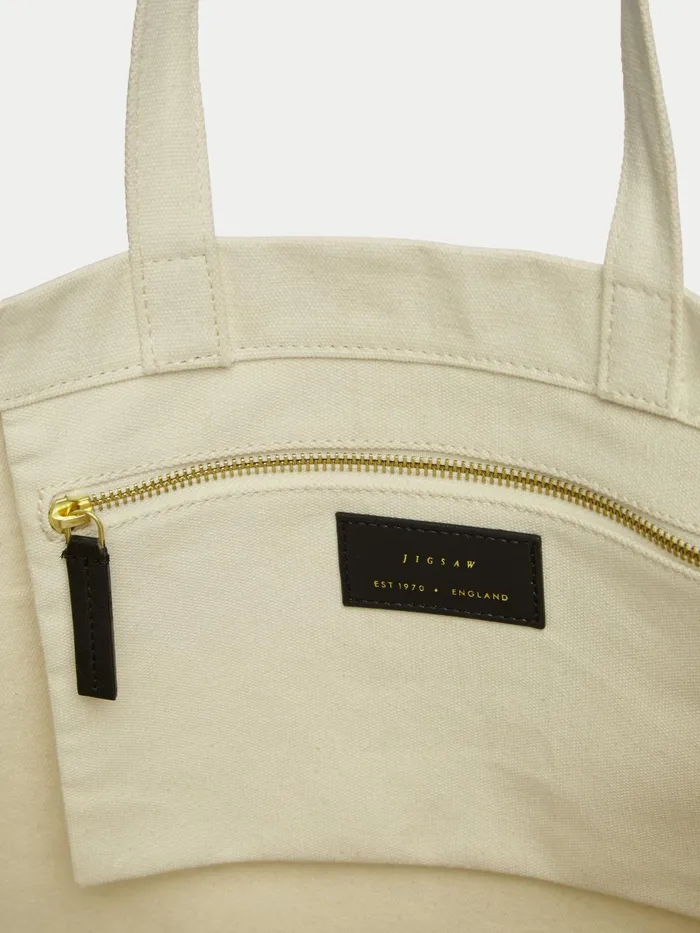 Jigsaw Bags and Clutches Women Dandelion Canvas Tote Bag Cream