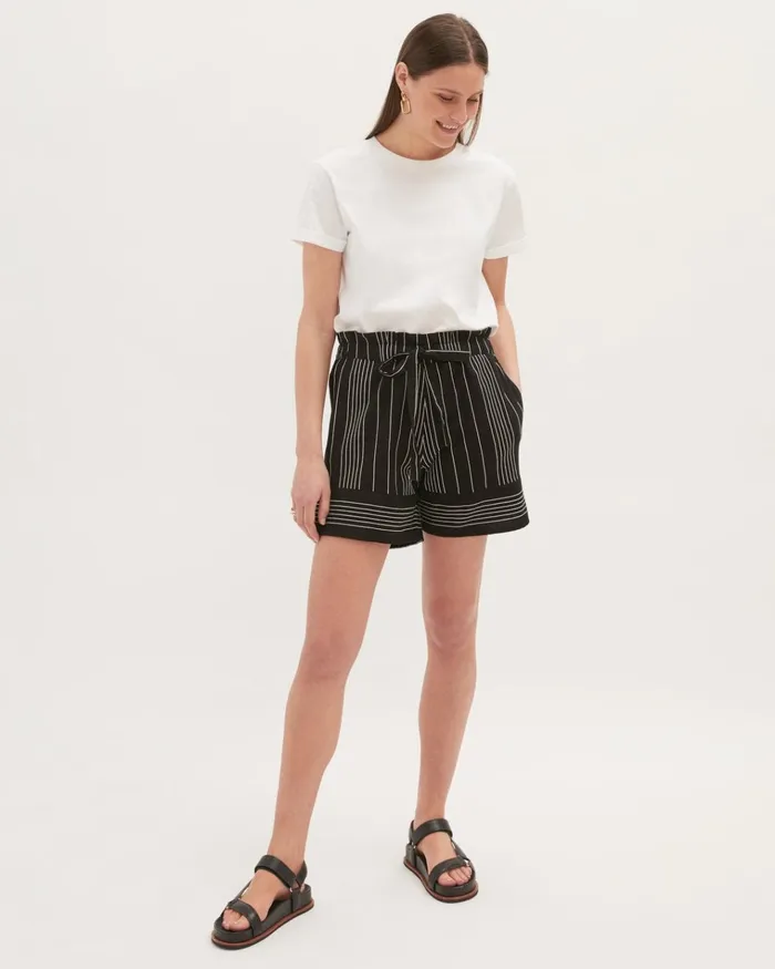 Jigsaw Beachwear Women Freya Stitch Shorts Black