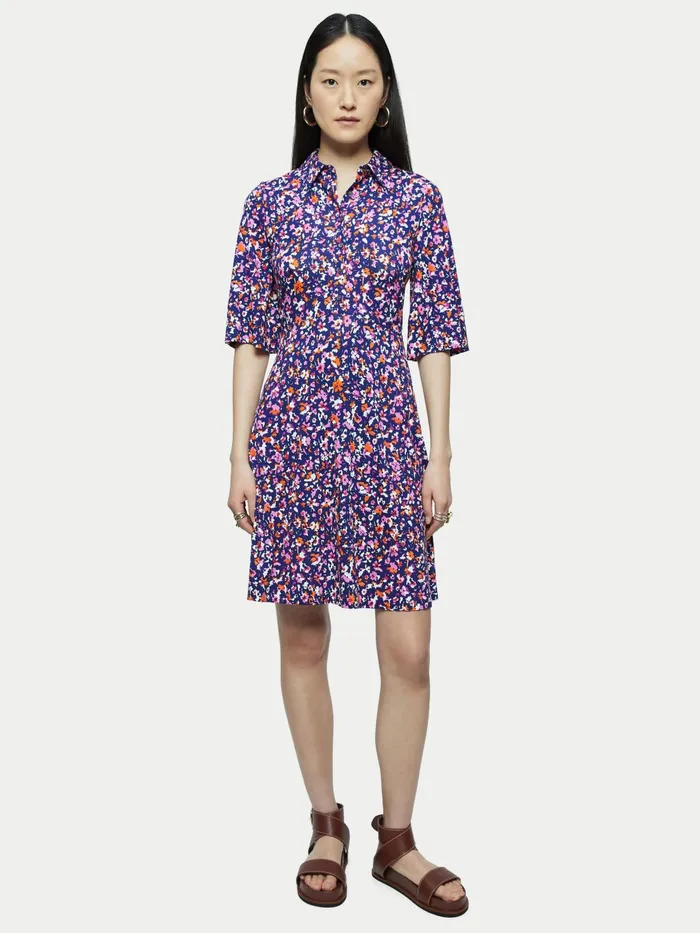 Jigsaw Dresses and Jumpsuits Women Abstract Floral Shirt Dress Multi