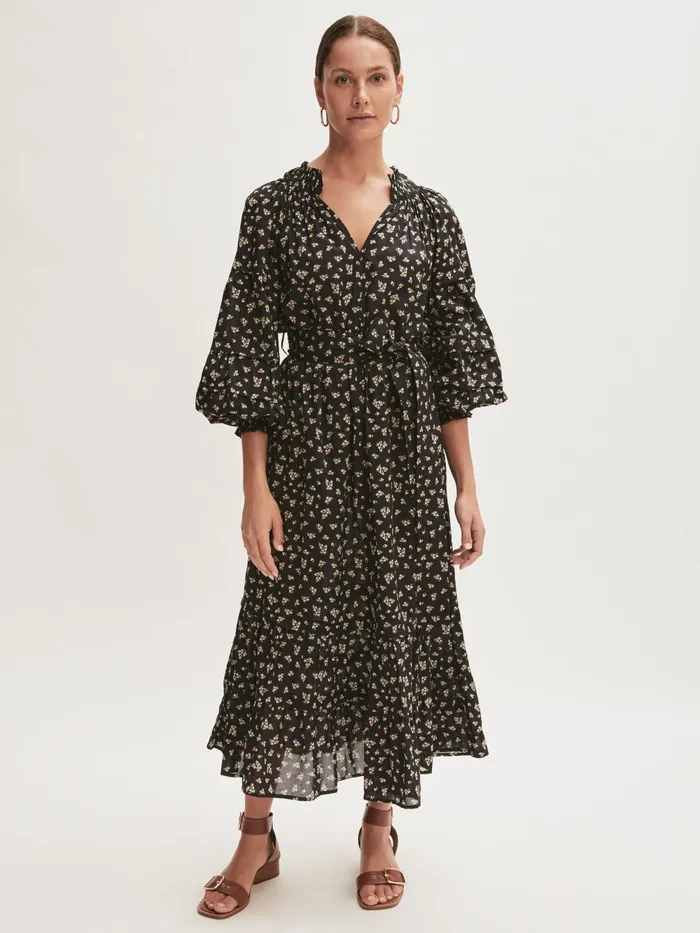 Jigsaw Dresses and Jumpsuits Women Highland Floral Maxi Dress Black