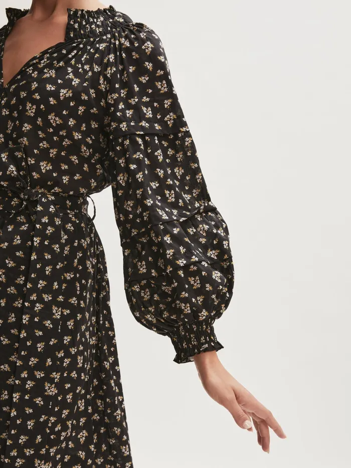 Jigsaw Dresses and Jumpsuits Women Highland Floral Maxi Dress Black