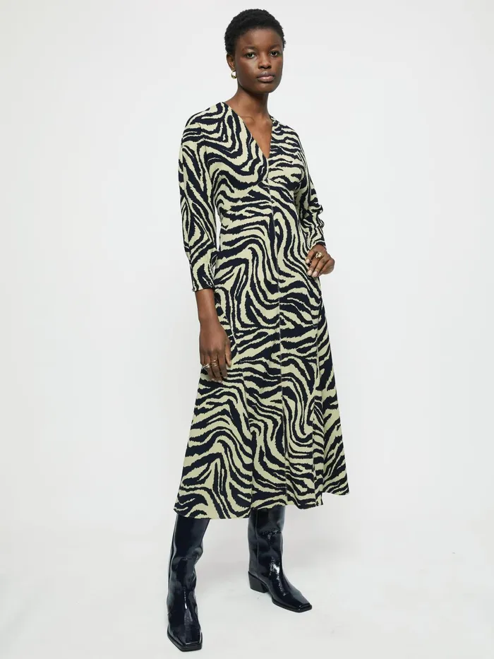Jigsaw Dresses and Jumpsuits Women Zebra Ikat Maxi Dress Green