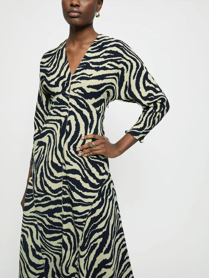 Jigsaw Dresses and Jumpsuits Women Zebra Ikat Maxi Dress Green