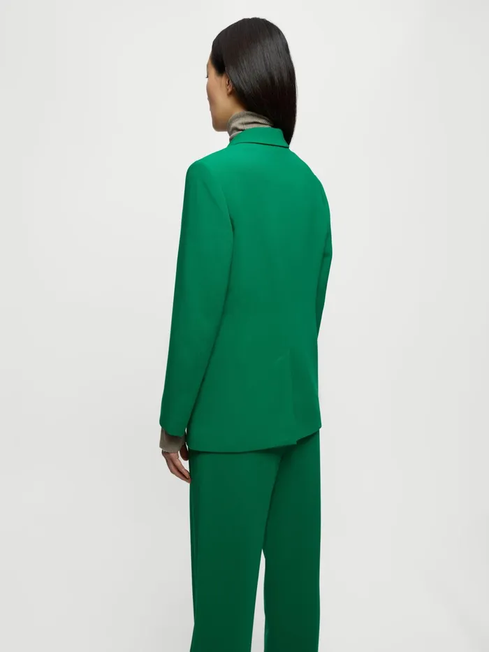 Jigsaw Jackets Women Gibson Fluid Twill Blazer Green