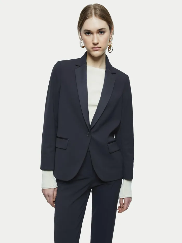Jigsaw Jackets Women Paris Brook Shortline Blazer Blue