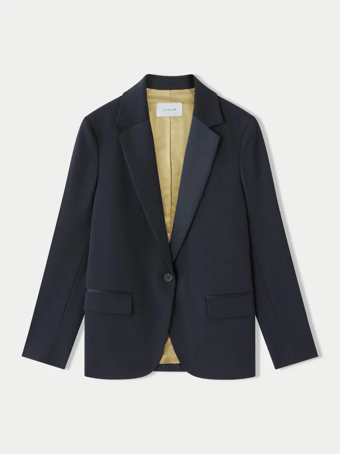 Jigsaw Jackets Women Paris Brook Shortline Blazer Blue