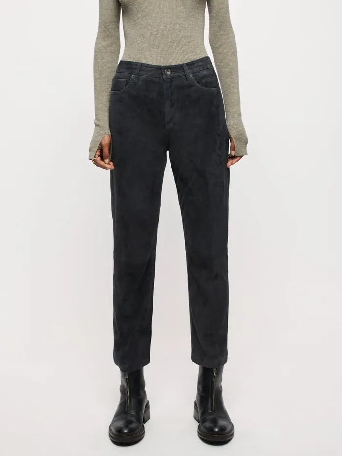 Jigsaw Jeans Women Lea Suede Jean Blue