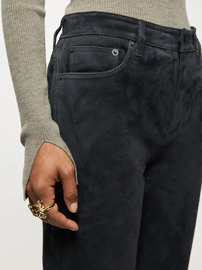 Jigsaw Jeans Women Lea Suede Jean Blue