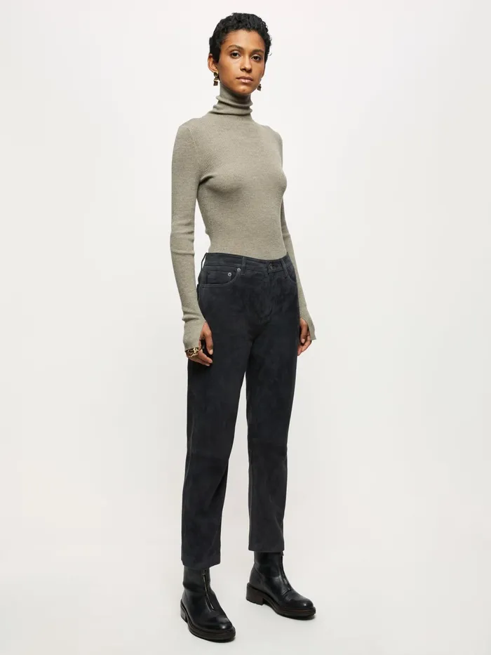 Jigsaw Jeans Women Lea Suede Jean Blue