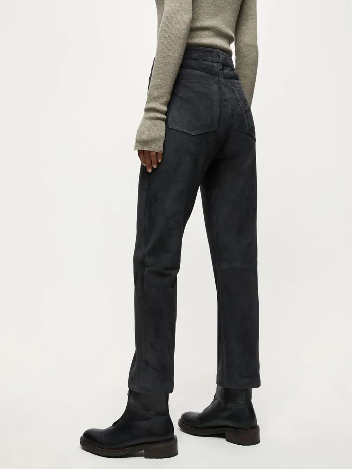 Jigsaw Jeans Women Lea Suede Jean Blue