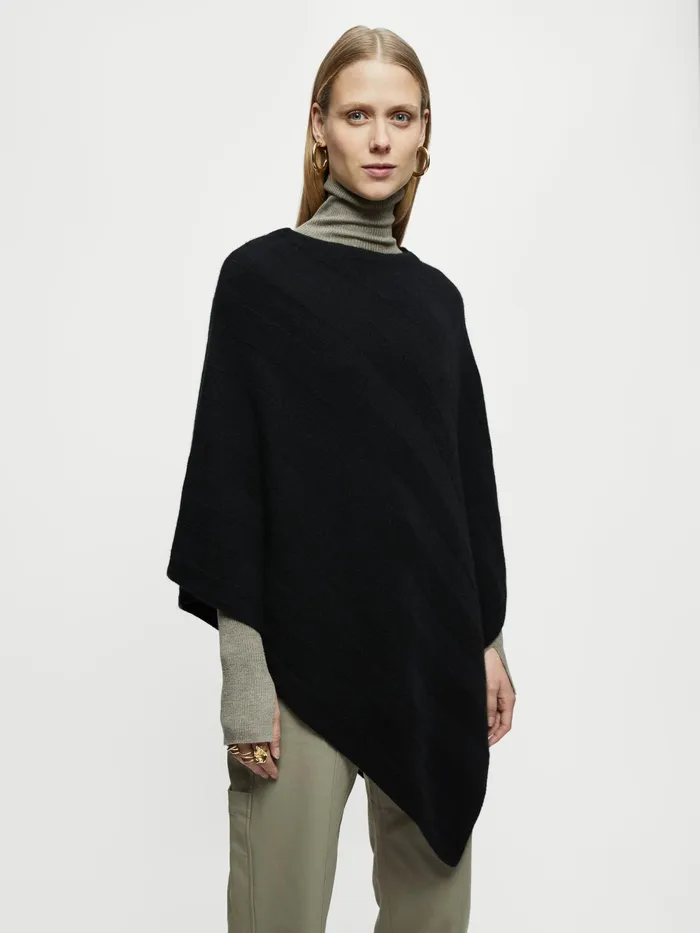 Jigsaw Knitwear and Cashmere Women Cashmere Poncho Black