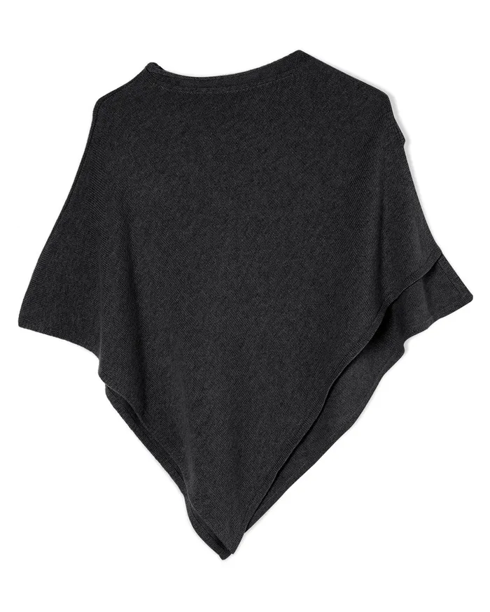 Jigsaw Ponchos and Scarves Women Open Poncho Wool Cashmere Grey