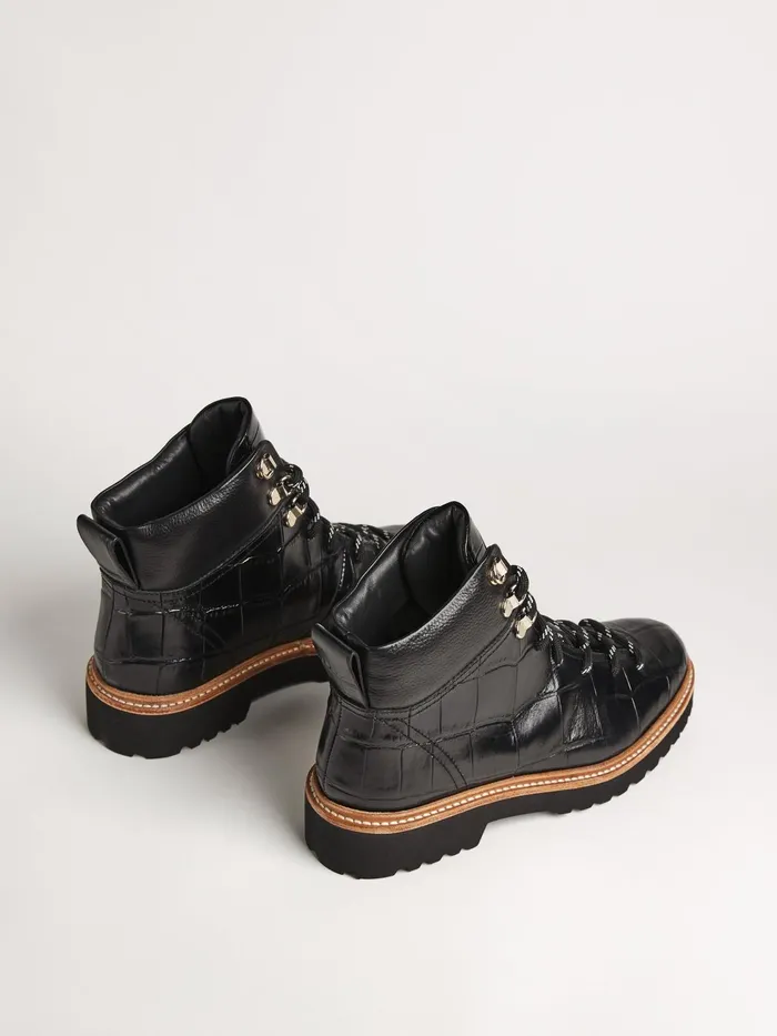 Jigsaw Shoes and Sandals Women Fitzroy Trek Boot Leather Black