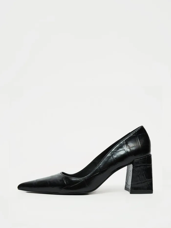 Jigsaw Shoes and Sandals Women Isabel Croc Court Shoe Black