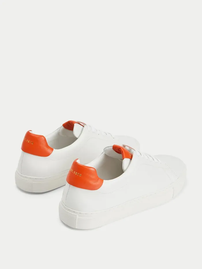 Jigsaw Shoes and Sandals Women Miah Leather Trainer Red