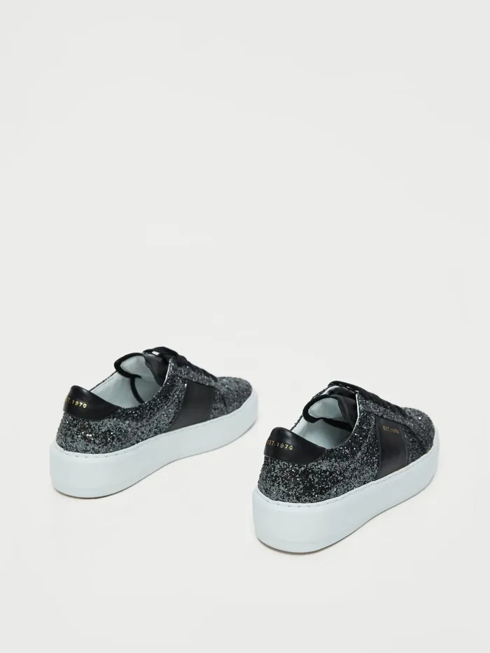 Jigsaw Shoes and Sandals Women Riva Glitter Trainer Black