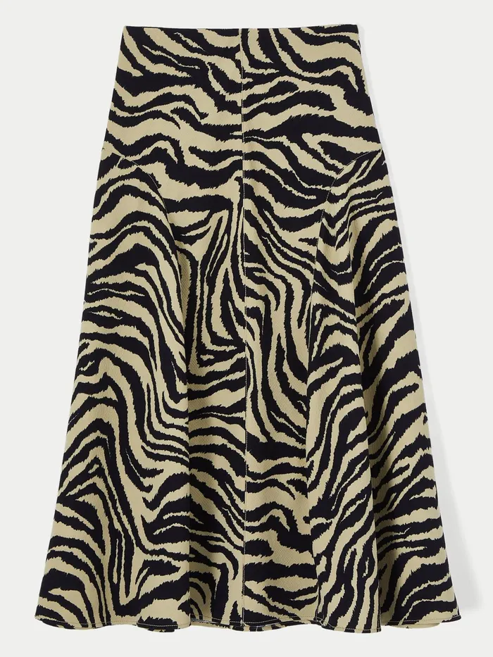Jigsaw Skirts Women Zebra Ikat Midi Skirt Green