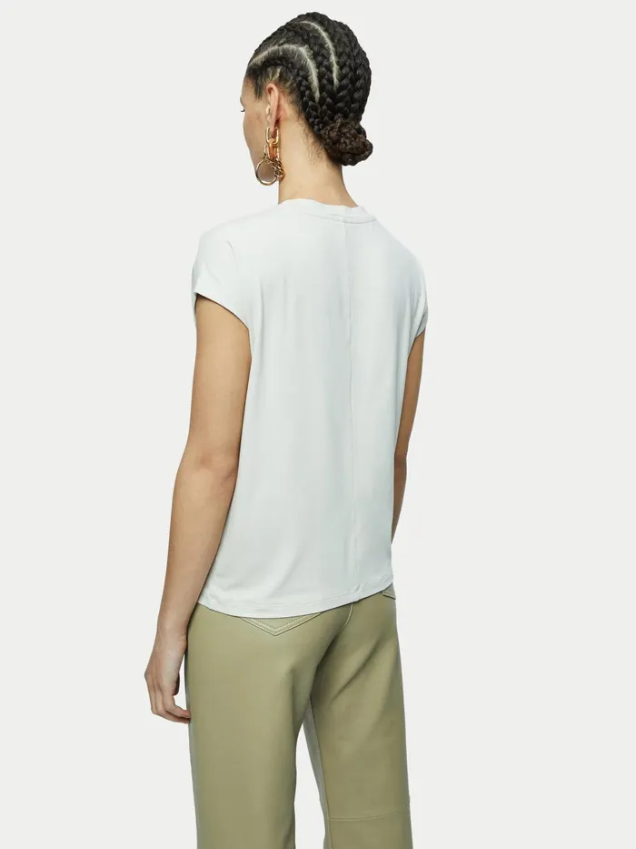Jigsaw Tshirts Women Whitby Cap Sleeve Tee Cream