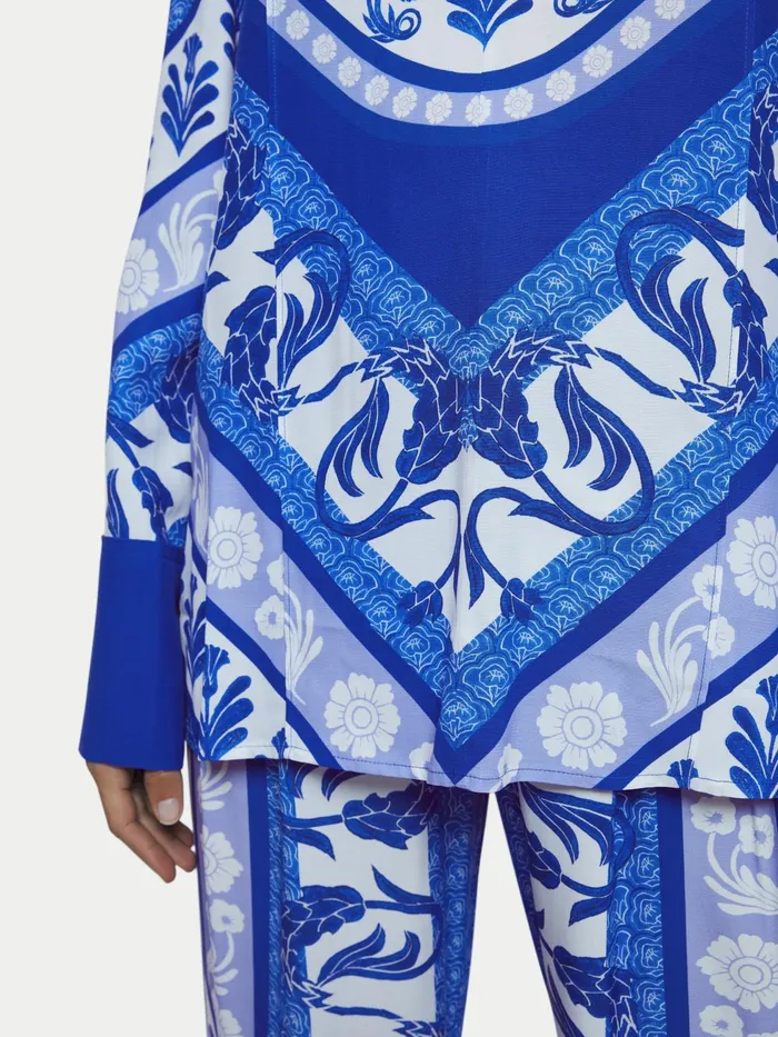Jigsaw Tops Women Santorini Long Sleeve Top Blue