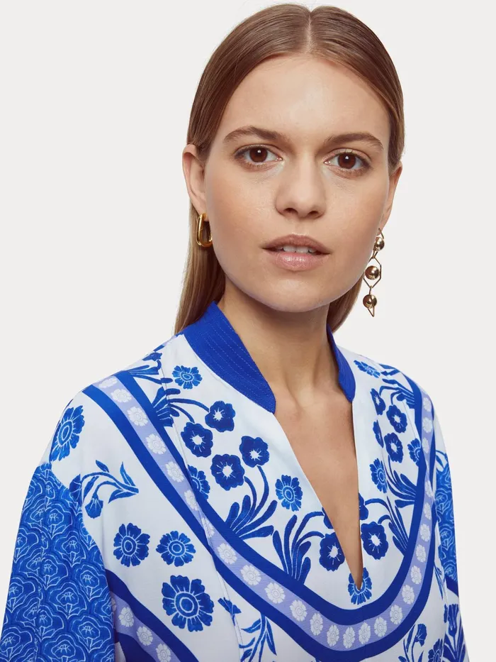 Jigsaw Tops Women Santorini Long Sleeve Top Blue