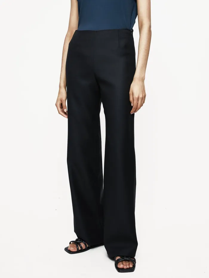 Jigsaw Trousers Women Blake Wool Twill Trouser Black