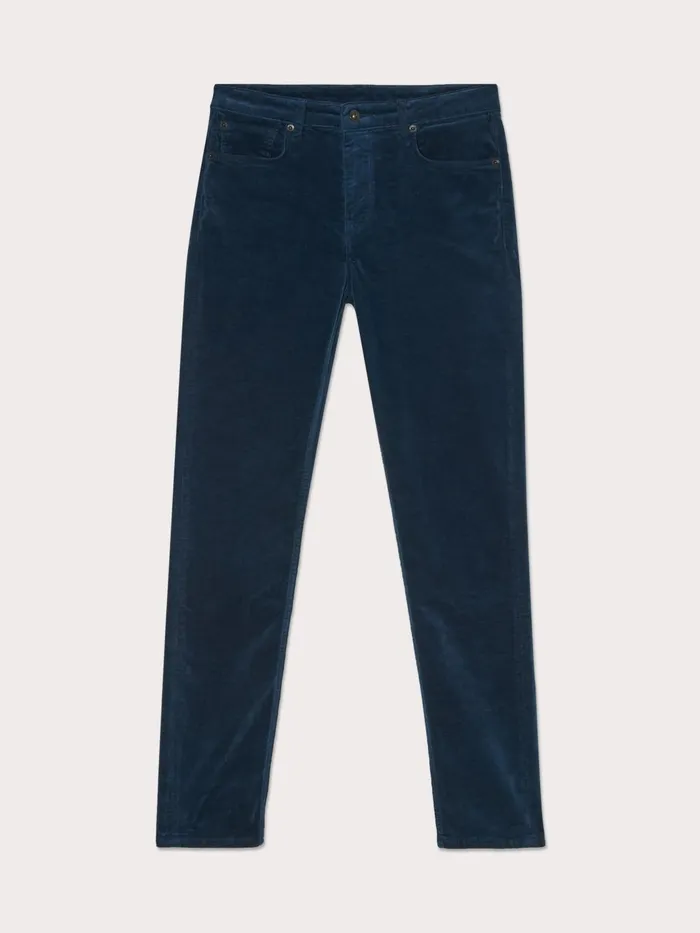 Jigsaw Trousers Women Hayne Slim Velvet Jean Blue