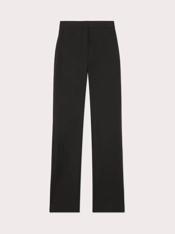 Jigsaw Trousers Women Modern Crepe Kick Hem Trouser Black