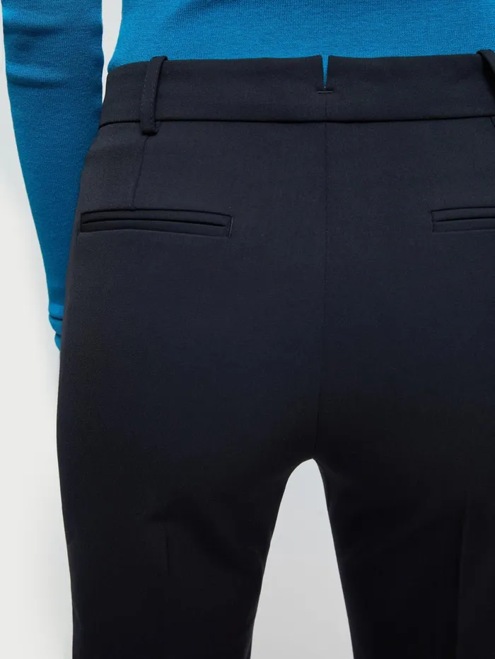 Jigsaw Trousers Women Paris Slim Tapered Trouser Blue