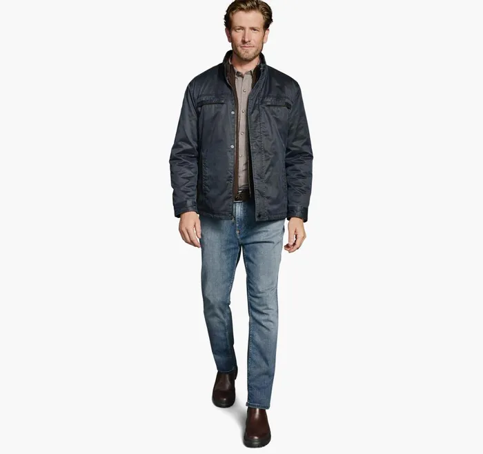 Johnston and Murphy Antique Cotton Jacket Navy Men Coats Jackets and Vests Johnston and Murphy Antique Cotton Jacket Navy Men Coats Jackets and Vests
