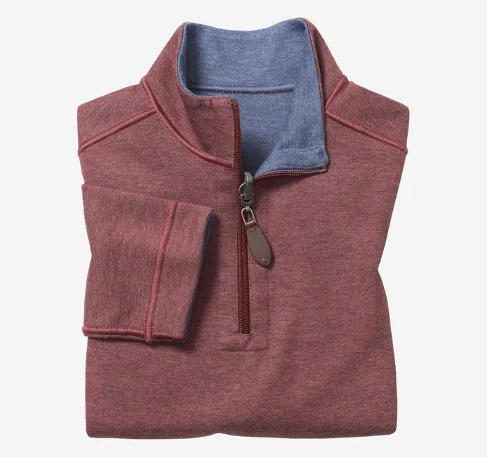 Johnston and Murphy Boys Reversible Solid Quarter Zip Berryblue Boys Sweaters and Knits Johnston and Murphy Boys Reversible Solid Quarter Zip Berryblue Boys Sweaters and Knits