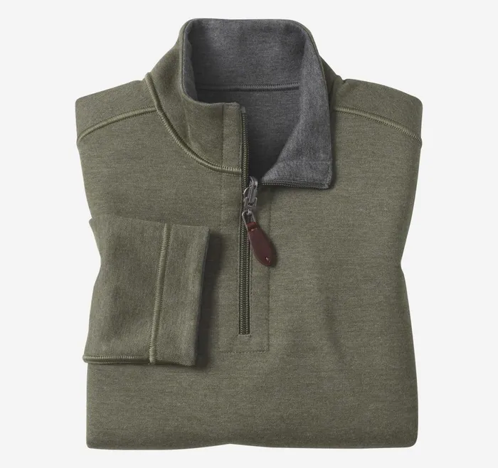 Johnston and Murphy Boys Reversible Solid Quarter Zip Olivecharcoal Boys Sweaters and Knits Johnston and Murphy Boys Reversible Solid Quarter Zip Olivecharcoal Boys Sweaters and Knits