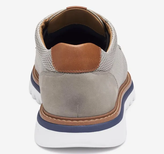 Johnston and Murphy Braydon Knit Plain Toe Gray Knit Men LaceUps Johnston and Murphy Braydon Knit Plain Toe Gray Knit Men LaceUps