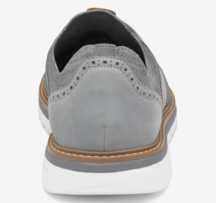 Johnston and Murphy Braydon Knit Saddle Gray Knitnubuck Men LaceUps Johnston and Murphy Braydon Knit Saddle Gray Knitnubuck Men LaceUps