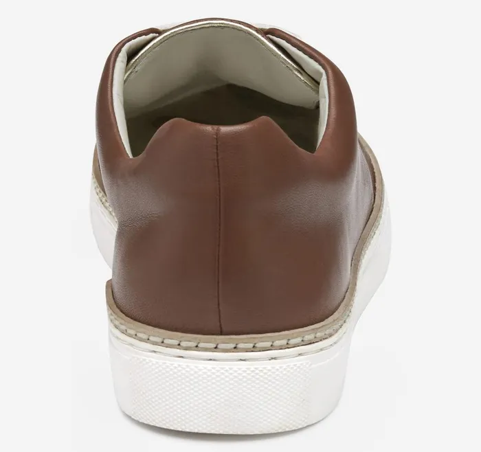 Johnston and Murphy Callie LacetoToe Cognac Glove Leather Women Sneakers Johnston and Murphy Callie LacetoToe Cognac Glove Leather Women Sneakers