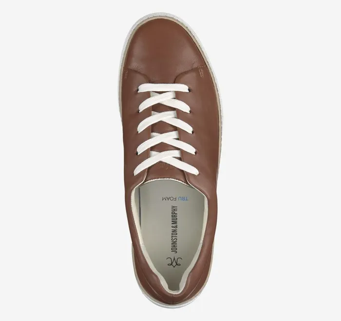 Johnston and Murphy Callie LacetoToe Cognac Glove Leather Women Sneakers Johnston and Murphy Callie LacetoToe Cognac Glove Leather Women Sneakers