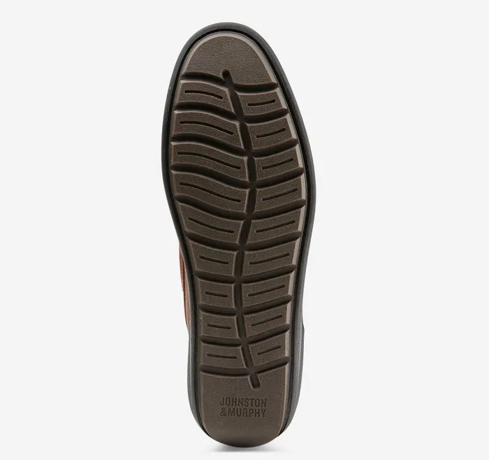 Johnston and Murphy Emmett Penny Dark Tan Full Grain Men SlipOns Johnston and Murphy Emmett Penny Dark Tan Full Grain Men SlipOns