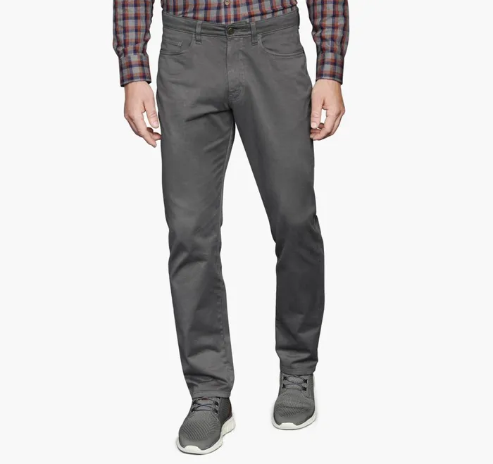 Johnston and Murphy FivePocket Pants Dark Charcoal Men Pants and Jeans