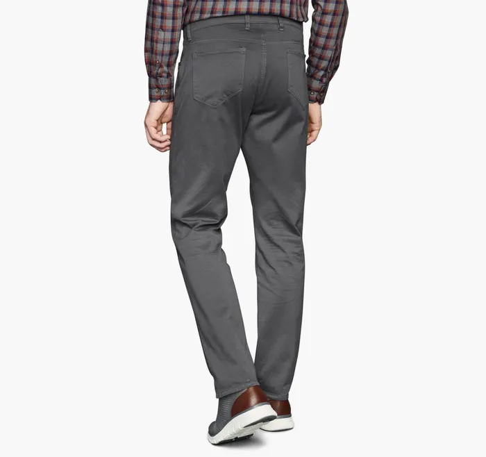 Johnston and Murphy FivePocket Pants Dark Charcoal Men Pants and Jeans Johnston and Murphy FivePocket Pants Dark Charcoal Men Pants and Jeans