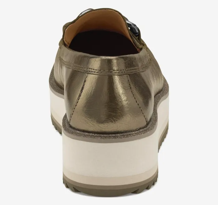 Johnston and Murphy Gracelyn Chain Loafer Bronze Metallic Sheepskin Women Mules and Loafers Johnston and Murphy Gracelyn Chain Loafer Bronze Metallic Sheepskin Women Mules and Loafers