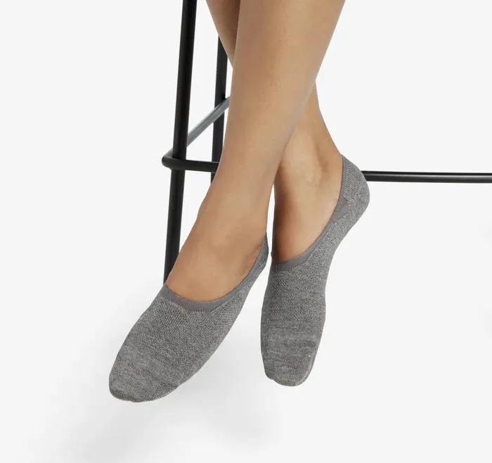 Johnston and Murphy HighRise Liner Sock Light Gray Women Socks
