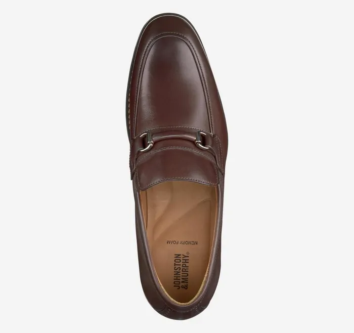 Johnston and Murphy Lewis Bit Mahogany Full Grain Men SlipOns Johnston and Murphy Lewis Bit Mahogany Full Grain Men SlipOns