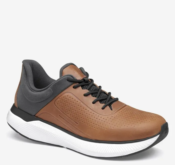 Johnston and Murphy Miles UThroat Tan Full Grain Men Sneakers